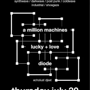 Come out on Thursday night. The debut night is July 30th for a series of events called Decibel Nights. Dj set by echolust, Live #electro