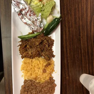 The combo platter is my go to and yet another meal at Que Taco that is hard for one person to finish. Great Value!