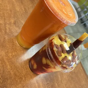 Orangecarrot juice 
Chamango