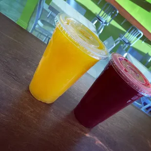 Natural juices 
Orange Juice  &amp; Beets Carrots