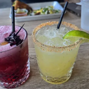 Agua Fresca Margarita and House Margarita