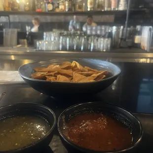 Delicious fresh chips and salsa