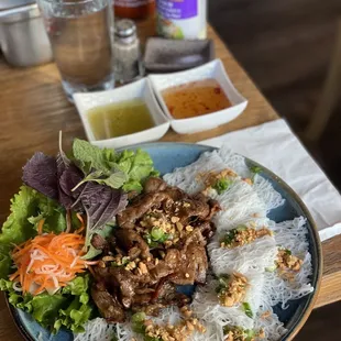 Grilled Sliced Pork Woven Vermicelli / Banh Hoi Thit Nuong ($22)