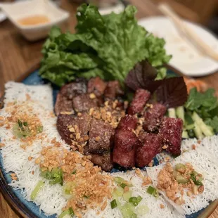 Grilled Sliced Pork Woven Vermicelli / Banh Hoi Thit Nuong