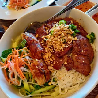 Grilled Pork Imperial Roll Vermicelli / Bun Cha Gio Thit Nuong