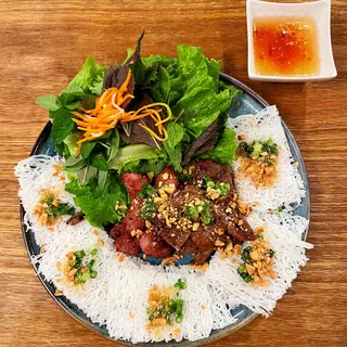 Grilled Sliced Pork Woven Vermicelli / Banh Hoi Thit Nuong