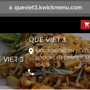 Address &amp; Phone Number (Website)