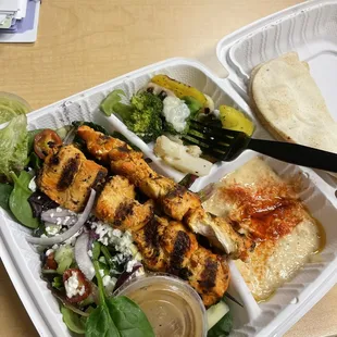 Chicken Kabob Plate