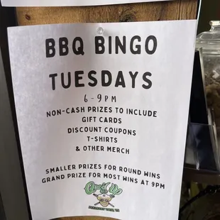 Bingo !!! Tuesdays !!