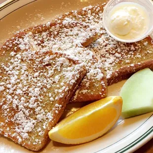 French toast platter. Perfectly cooked.