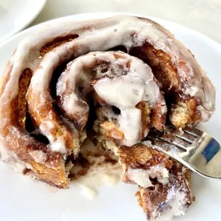 Cinnamon rolls baked in-house daily!