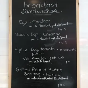 Breakfast Sandwiches! With gluten-free options available!