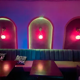 One of the seating areas