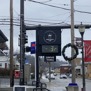 Sign outside