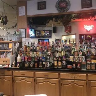 the bar counter