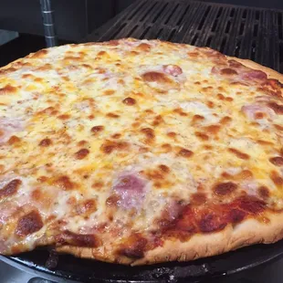 a cheese pizza