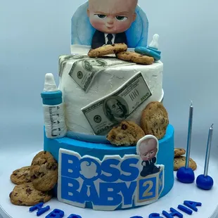 Boss baby cake