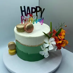 Coffee and walnut cake with chocolate and vanilla filling