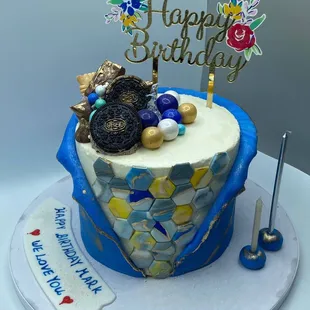 Chocolate cake with cookies and cream filling