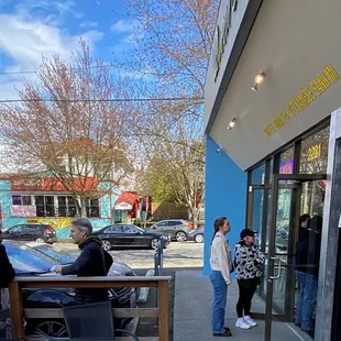 A line out the door on opening day!