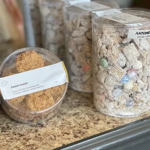 two containers of cereal