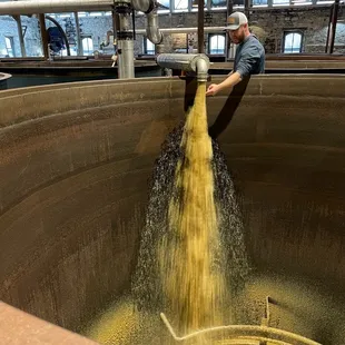Mash tasting at a 150 yo distillery