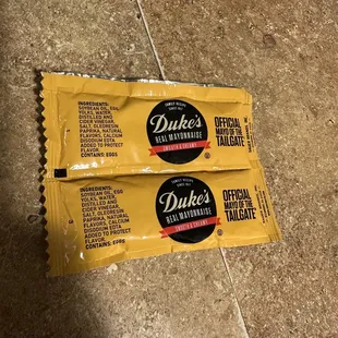 Dukes Mayo, extra packets