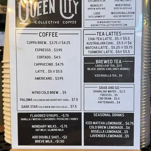 Menu, September 2024