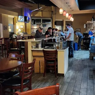 the interior of a restaurant
