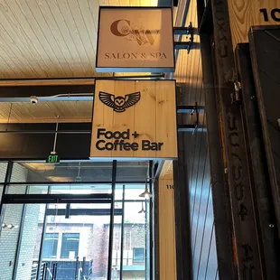 Signage. Easy to miss if you&apos;ve never been.