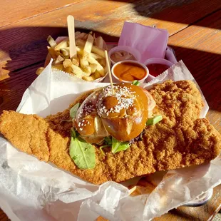 Pork Schnitzel Sandwich