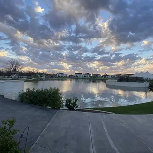 Looking east across Pecan Lake