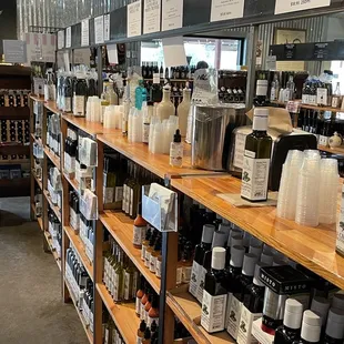 Olive oil tasting aisle
