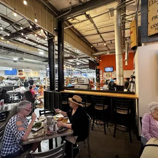 Inside seating area