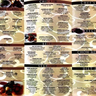 Take out menu (Inside) (as of 10/2023)