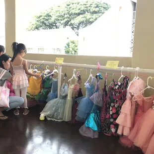 Costume sale at the QEB studio to raise funds for the school's Spring Performance