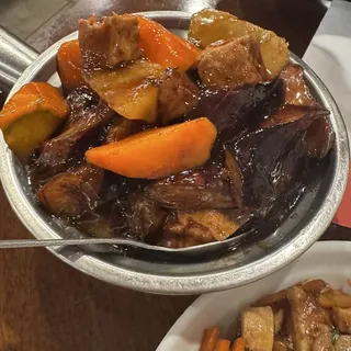 Eggplant and Tofu Clay Pot