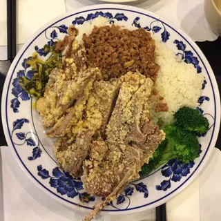 Simmered Ground Pork Over Rice Dim Sum