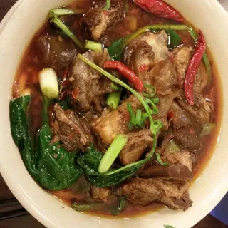 Szechuan Beef Tendon Noodle Soup
