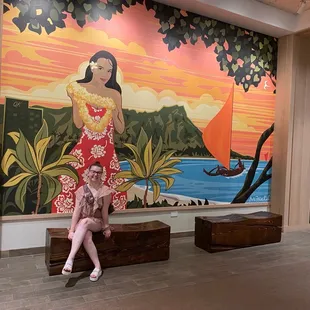 Such a great mural in the lobby