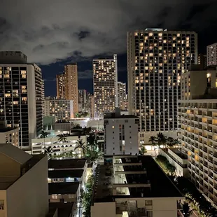 City view from balcony