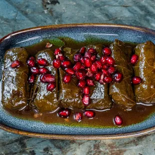 Dolmas (Vegetarian Stuffed Grape Leaves)
