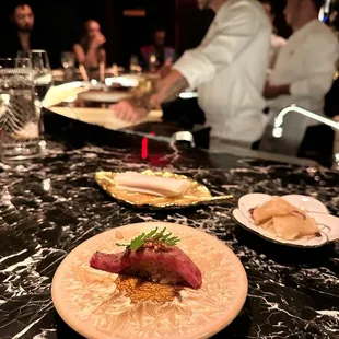 a chef preparing food at a restaurant