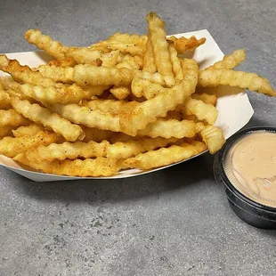 Duck Fat Fries with mother sauce