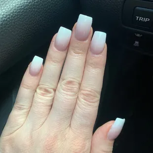 Full set ombré French tip