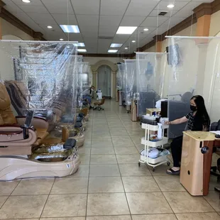 Prepped for pandemic-friendly service