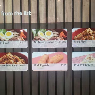 Queen of Ramen Menu