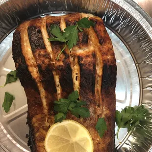 grilled fish, food, grilled seafood, seafood, fish