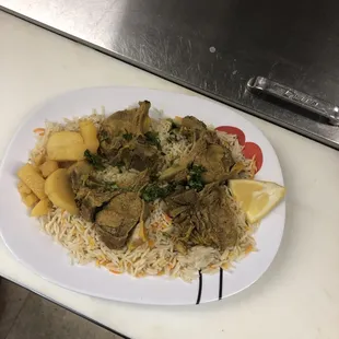 Lamb with rice