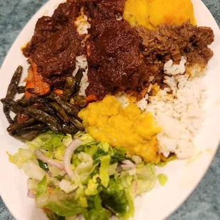 Queen of Sheba Messob over rice